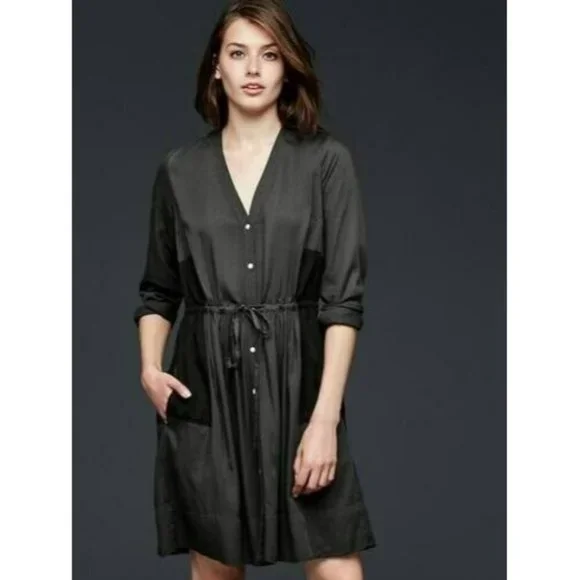 GAP | Dresses | Gap Womens Size 4 Long Sleeve Shirt Dress Chambray Black Gray Pockets | Poshmark GAP | Dresses | Gap Womens Size 4 Long Sleeve Shirt Dress Chambray Black Gray Pockets | Poshmark